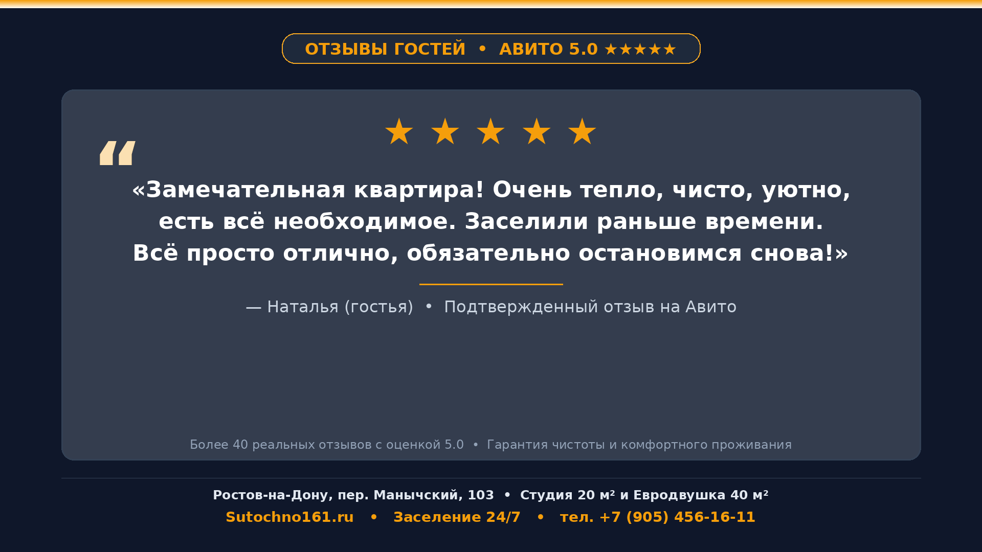 Снять уютную студию 20 м² посуточно в Ростове-на-Дону